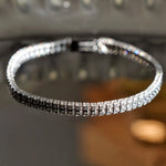 Bracelet tennis Gala 2 mm - Diamant de laboratoire - total 1,65 carats - Rond - Or blanc 18K diamelys