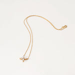 Collier Fleur -  Diamant de laboratoire - Or jaune 14K diamelys