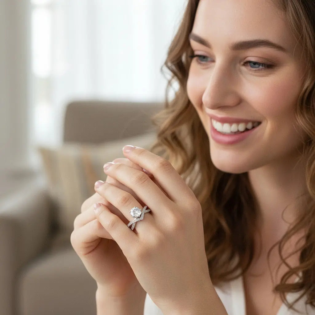 Bague de fiançailles Flora - Diamant de laboratoire diamelys