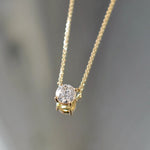 Collier Alya – Diamant de laboratoire -1 carat - Rond - Or jaune 18K diamelys