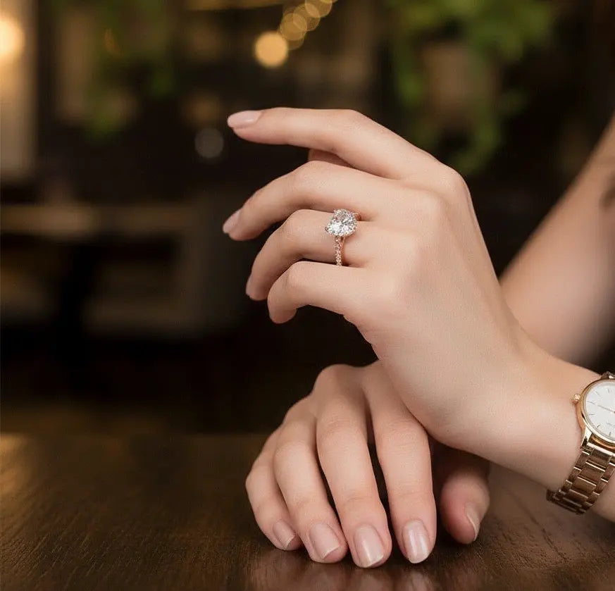 Bague de fiançailles Amour - Diamant de laboratoire diamelys