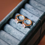 Boucles d’oreilles Melinda - Diamant de laboratoire - 1 carat (2 X) -Rond - Or jaune 18K diamelys