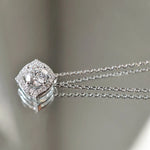 Collier Mira - Diamant de laboratoire - 1 carat - Rond - Or blanc 14K diamelys