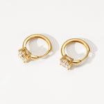 Boucles d’oreilles Melinda - Diamant de laboratoire - 1 carat (2 X) -Rond - Or jaune 18K diamelys