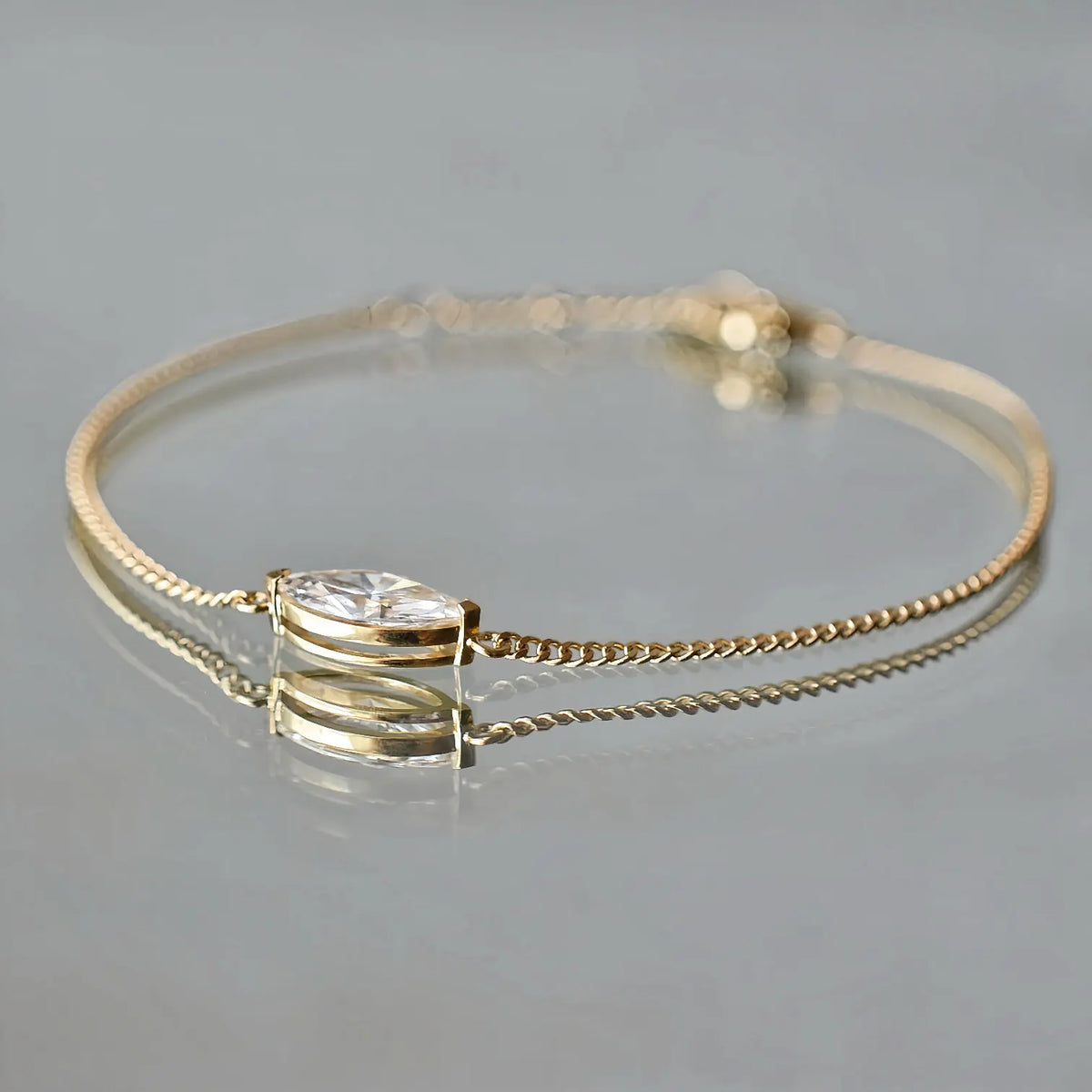 Bracelet Flair - Diamant de laboratoire - 1.01 carats - Marquise  - Or jaune 18K Diamelys