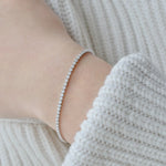 Bracelet tennis Gala 2 mm - Diamant de laboratoire - total 1,65 carats - Rond - Or blanc 18K diamelys