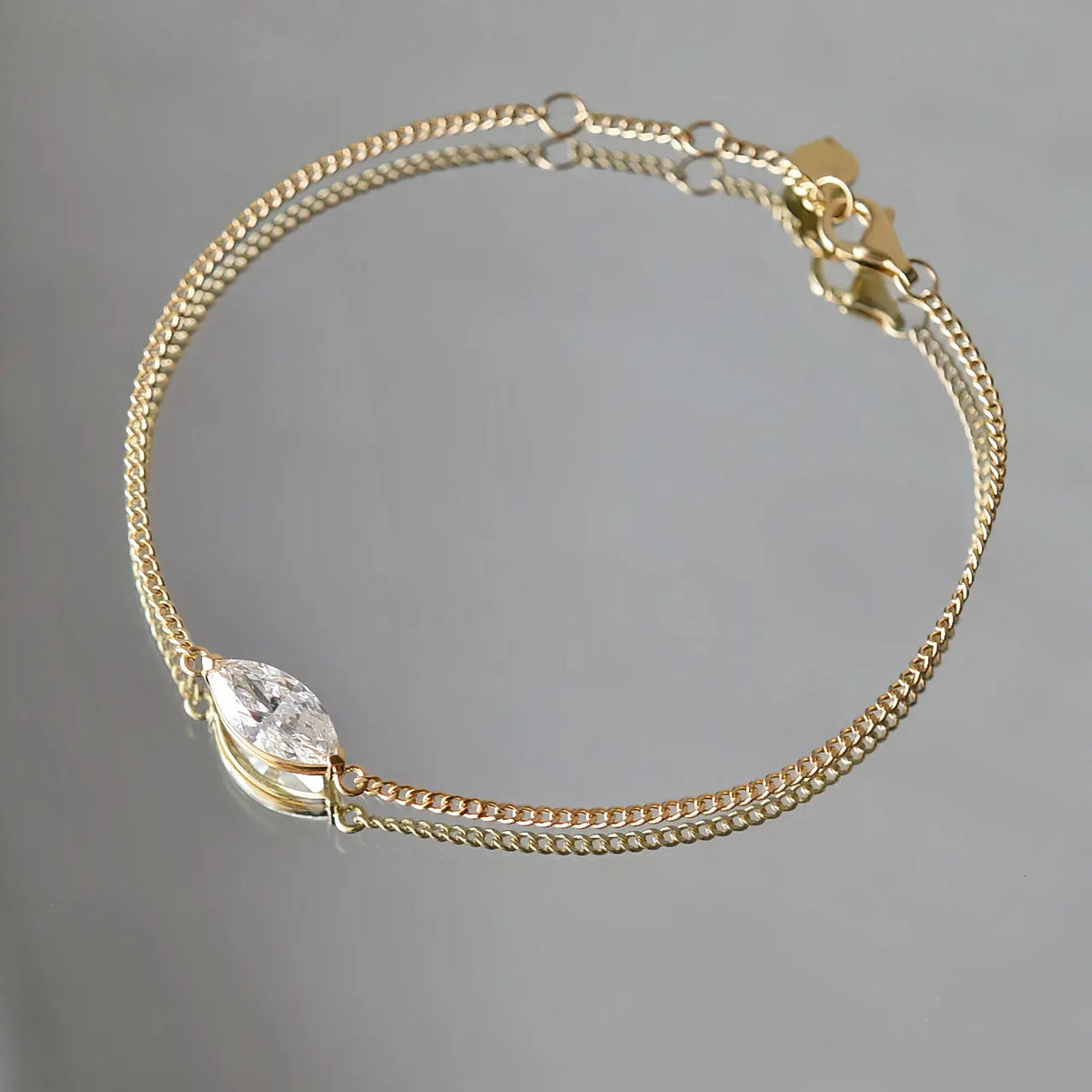 Bracelet Flair - Diamant de laboratoire - 1.01 carats - Marquise  - Or jaune 18K Diamelys