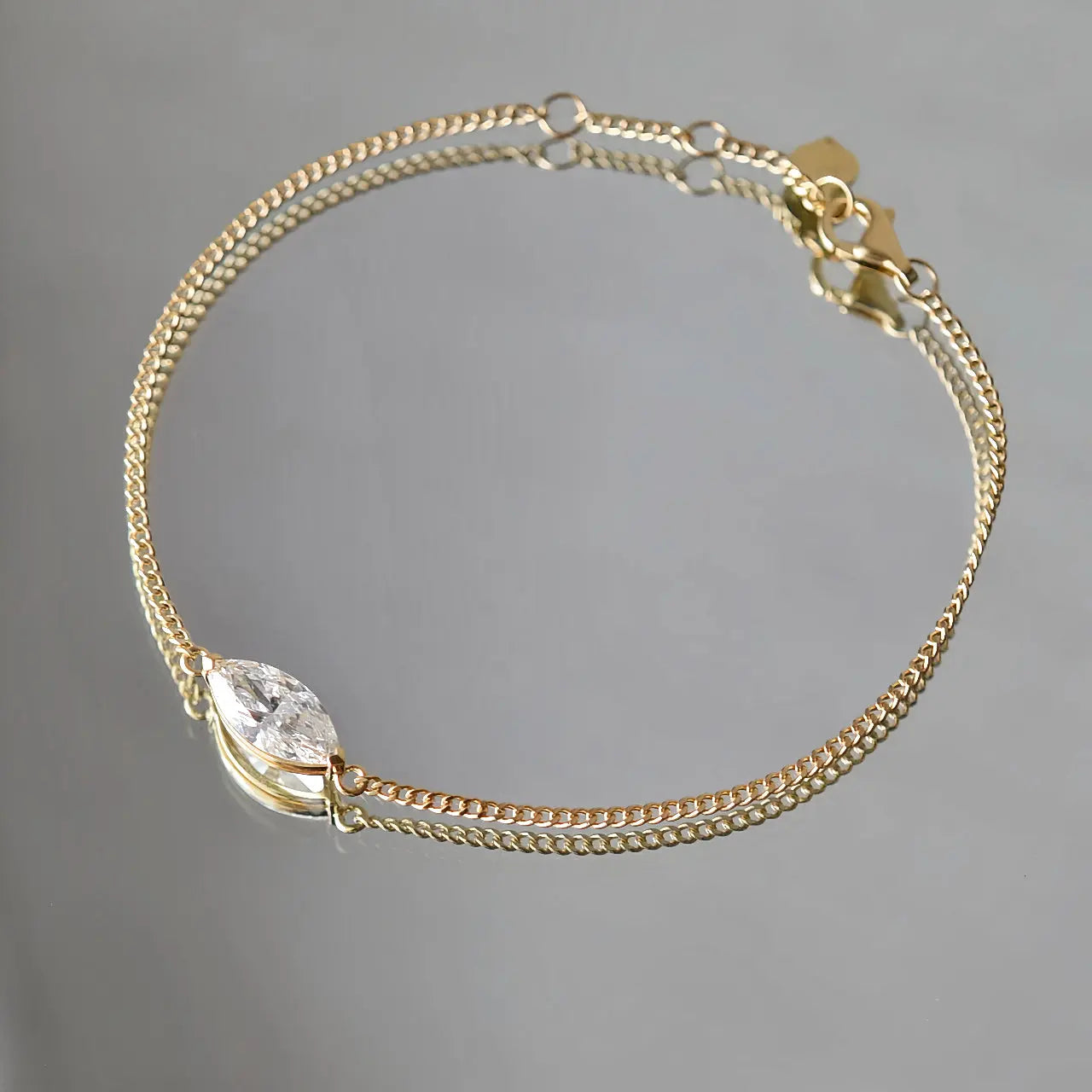 Bracelet Flair - Diamant de laboratoire - 1.01 carats - Marquise  - Or jaune 18K Diamelys