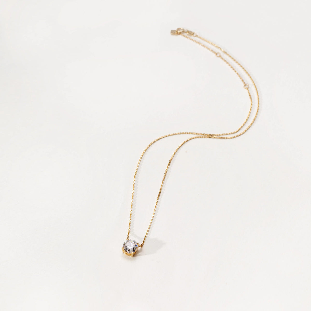 Collier Alya – Diamant de laboratoire -1 carat - Rond - Or jaune 18K diamelys