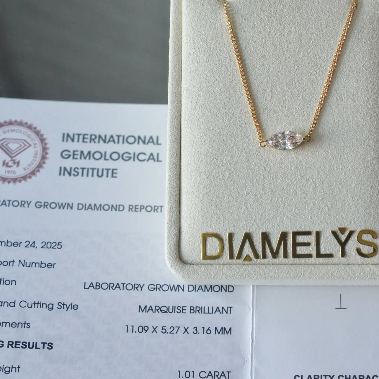 Bracelet Flair - Diamant de laboratoire - 1.01 carats - Marquise  - Or jaune 18K Diamelys