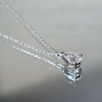 Collier Nova – Or blanc 14 carats – Poire 1 carat diamelys