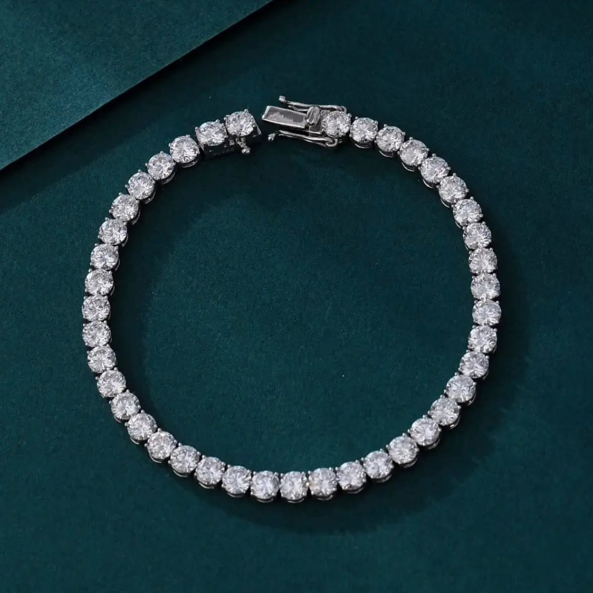 Bracelet tennis Gala 10 mm – Diamant de laboratoire - total 6 carats - Rond – Or blanc 14K diamelys