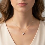 Collier Fleur -  Diamant de laboratoire - Or jaune 14K diamelys