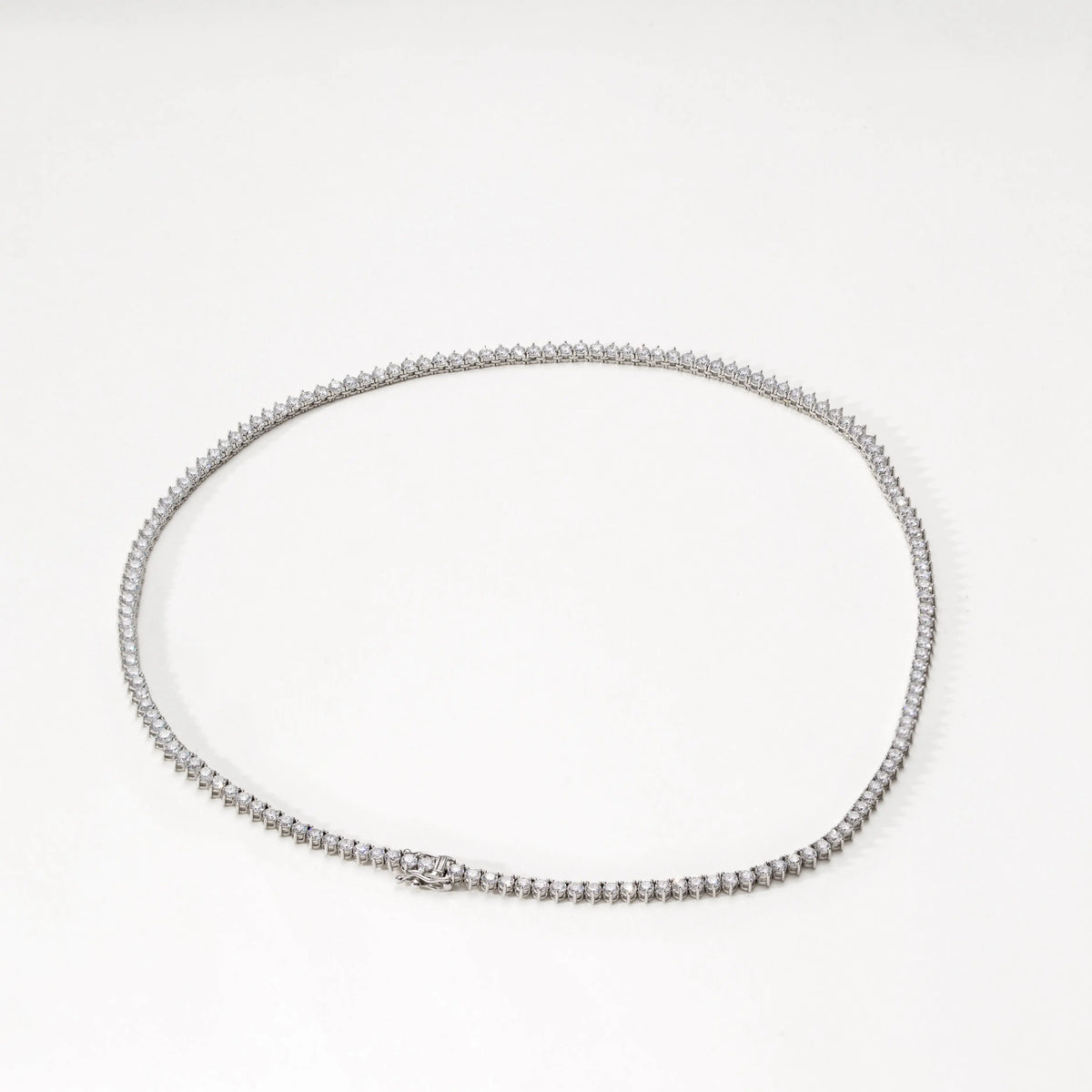 Collier Eclat Tennis - Diamant de laboratoire - Or blanc 18 carats diamelys