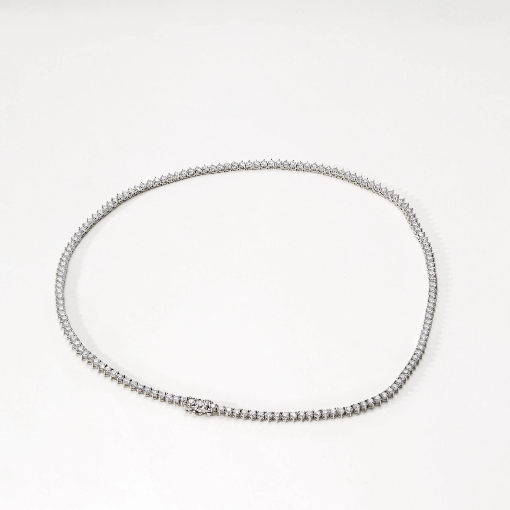 Collier Eclat Tennis - Diamant de laboratoire - Or blanc 18 carats diamelys