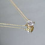 Collier Alya – Diamant de laboratoire - 1,5 carats - Rond - Or jaune 18K diamelys