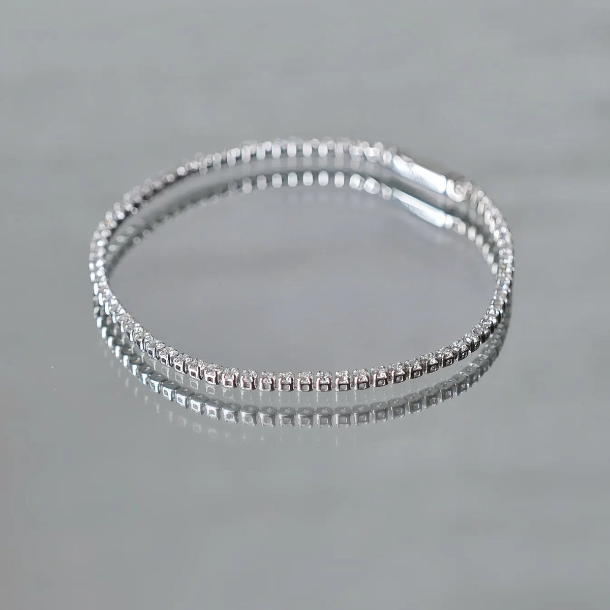 Bracelet tennis Gala 2 mm - Diamant de laboratoire - total 1,65 carats - Rond - Or blanc 18K diamelys
