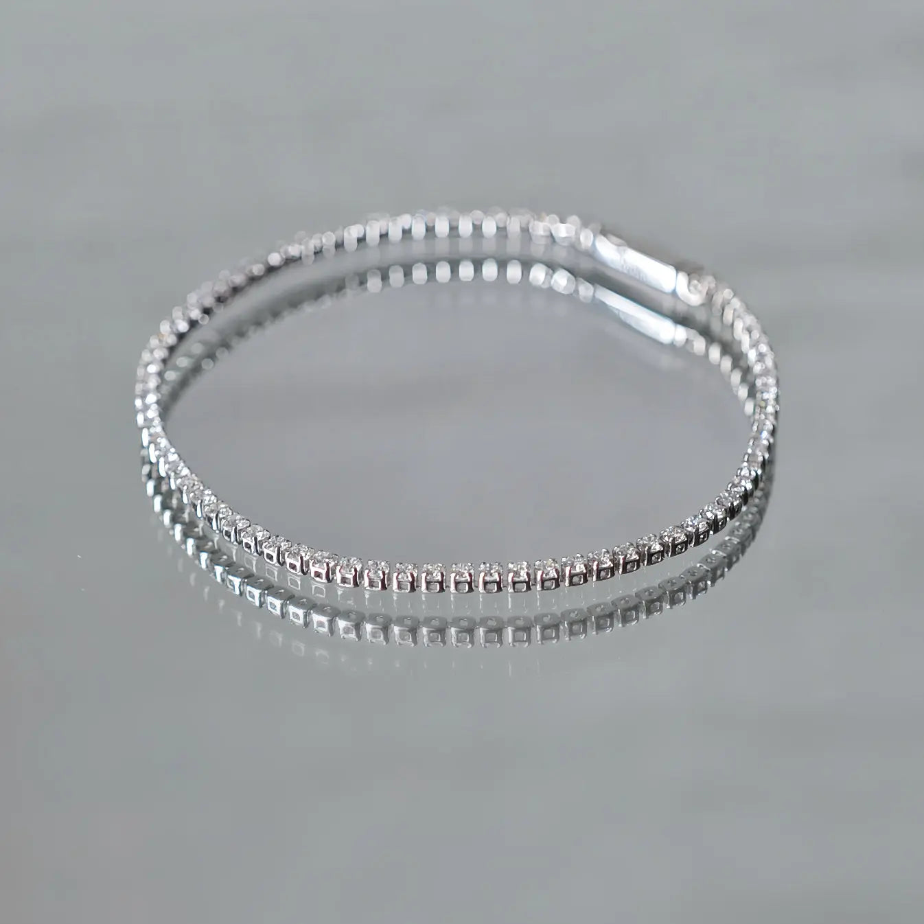 Bracelet tennis Gala 2 mm - Diamant de laboratoire - total 1,65 carats - Rond - Or blanc 18K diamelys