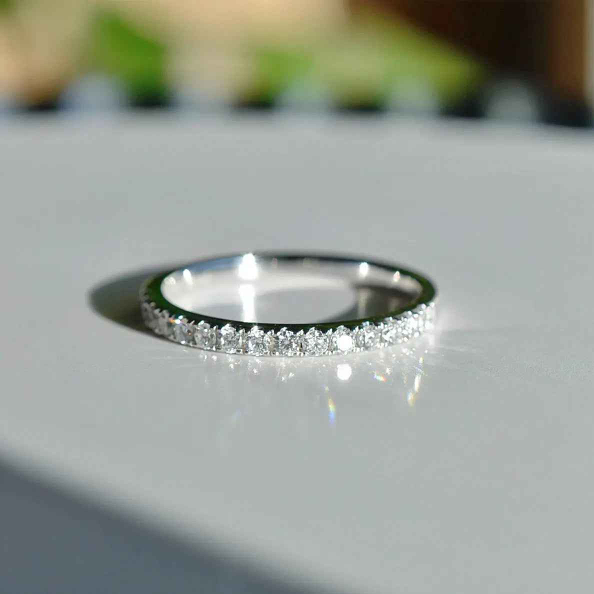 Alliance Brille – Diamant de laboratoire - 0,27 carat - Rond - Or blanc 14K diamelys