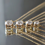 Collier Alya – Diamant de laboratoire - 0,5 carat - Rond - Or jaune 18K diamelys