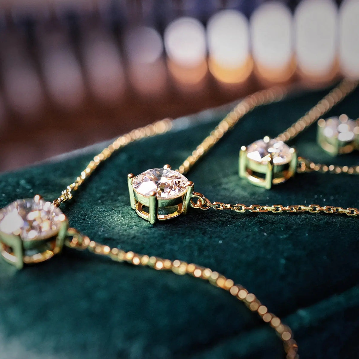 Collier Alya – Diamant de laboratoire - 1,5 carats - Rond - Or jaune 18K diamelys