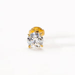 Boucles d’oreilles Alya - Or jaune 18 carats - Rond 0,5 carat (2 X) diamelys