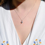 Collier Vega – Diamant de laboratoire - 1,01 carats - Rond - Or blanc 14K diamelys