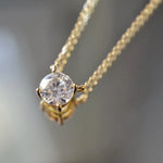 Collier Alya – Diamant de laboratoire -1 carat - Rond - Or jaune 18K diamelys