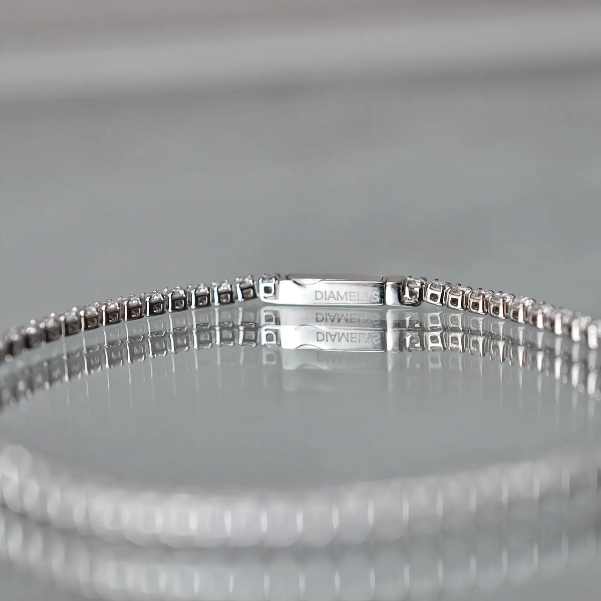Bracelet tennis Gala 2 mm - Diamant de laboratoire - total 1,65 carats - Rond - Or blanc 18K diamelys