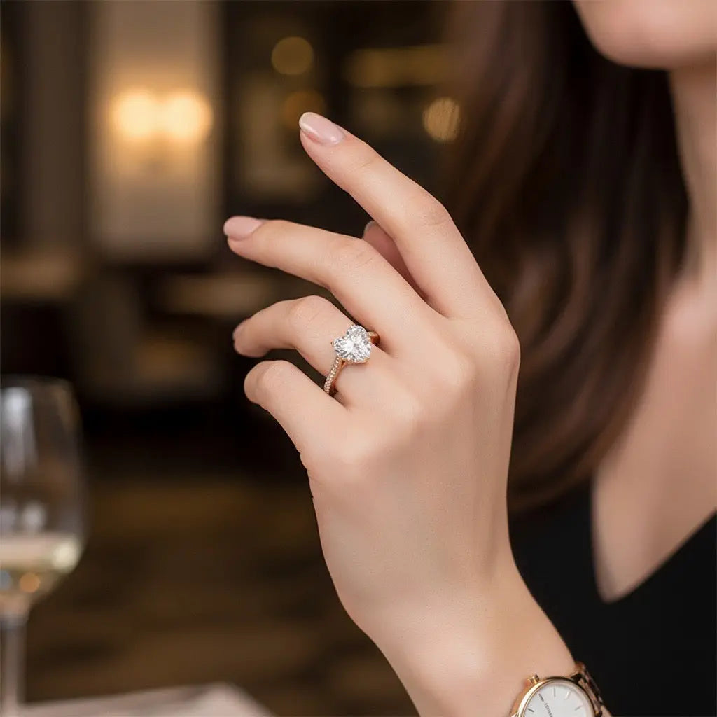 Bague de fiançailles Amour - Diamant de laboratoire diamelys