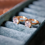 Boucles d’oreilles Melinda - Diamant de laboratoire - 1 carat (2 X) -Rond - Or jaune 18K diamelys