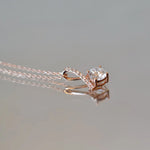 Collier Polaire - Diamant de laboratoire - 1,03 carat - Rond -Or rose diamelys