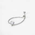 Bague Nova – Or blanc 14 carats – Poire 0,31 carat diamelys