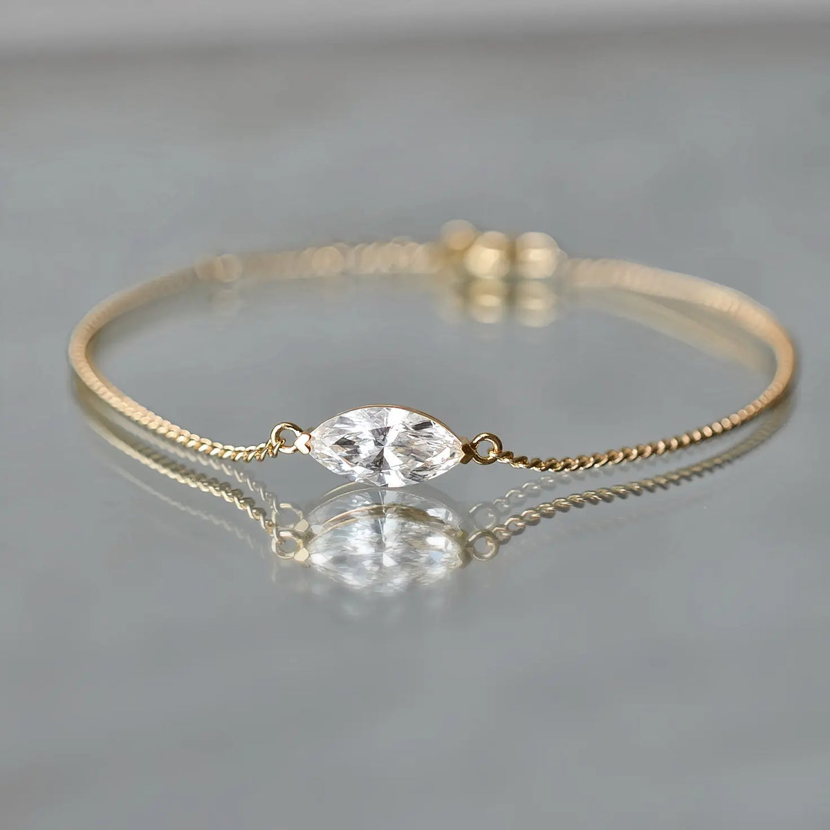 Bracelet Flair - Diamant de laboratoire - 1.01 carats - Marquise  - Or jaune 18K Diamelys