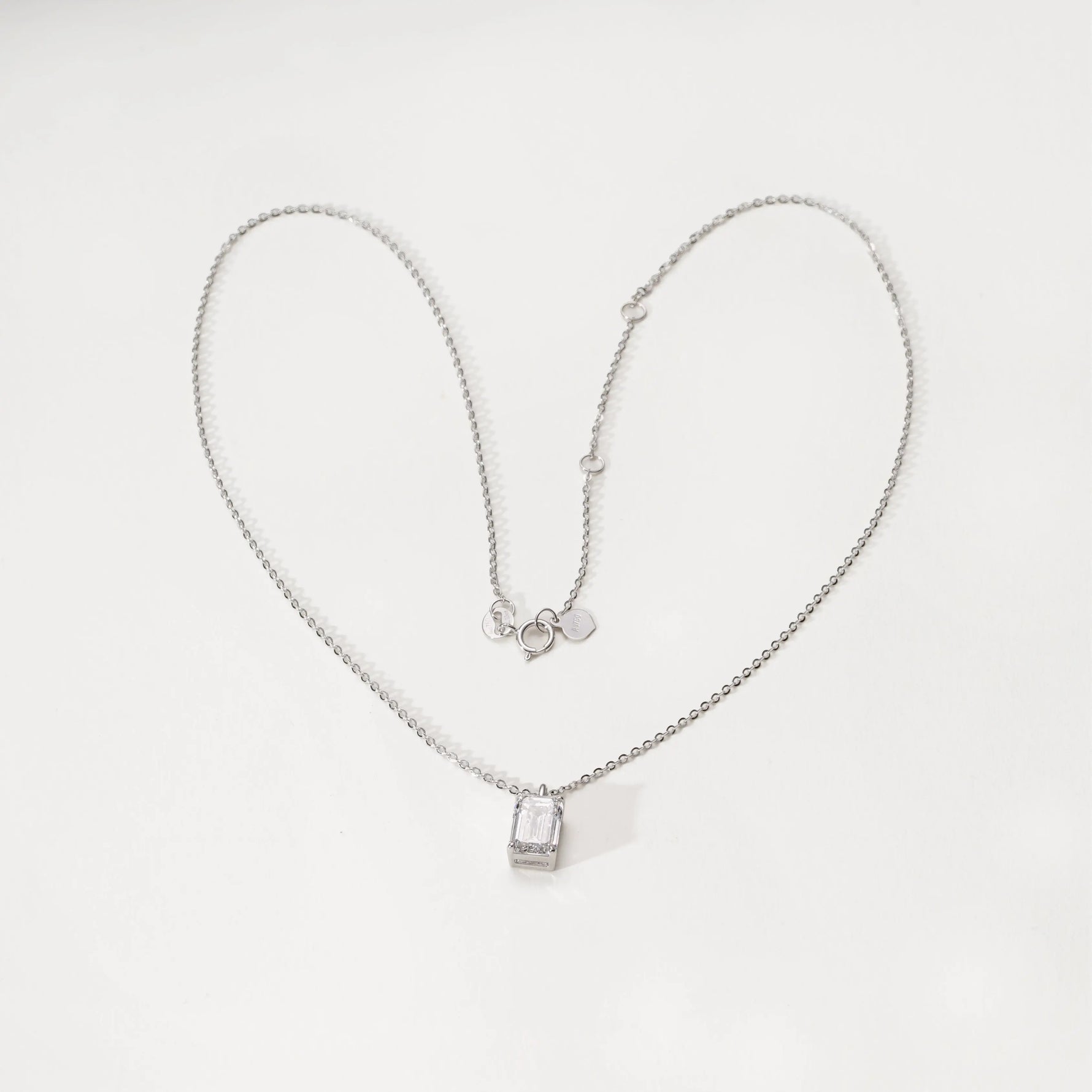 Collier Lune ll – Diamant de laboratoire - 2,1 carats - Émeraude - Or blanc 18K diamelys