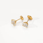 Boucles d’oreilles Alya - Or jaune 18 carats - Rond 0,5 carat (2 X) diamelys