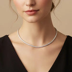 Collier Gala Tennis - Diamant de laboratoire - Or blanc 18K diamelys