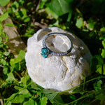 Bague de fiançailles Étoile Bleue-  Diamant de laboratoire 1,43 carats - Ovale Or blanc 18K- taille 52 diamelys