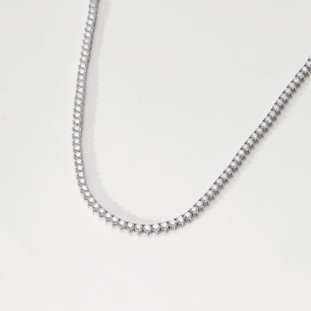 Collier Eclat Tennis - Diamant de laboratoire - Or blanc 18 carats diamelys