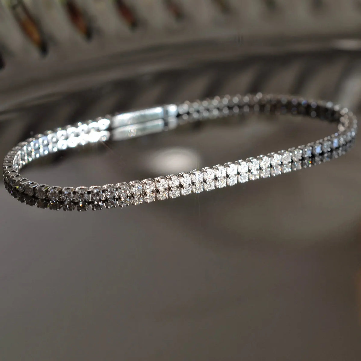 Bracelet tennis Gala 2 mm - Diamant de laboratoire - total 1,65 carats - Rond - Or blanc 18K diamelys