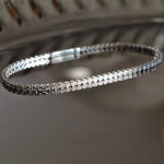 Bracelet tennis Gala 2 mm - Diamant de laboratoire - total 1,65 carats - Rond - Or blanc 18K diamelys