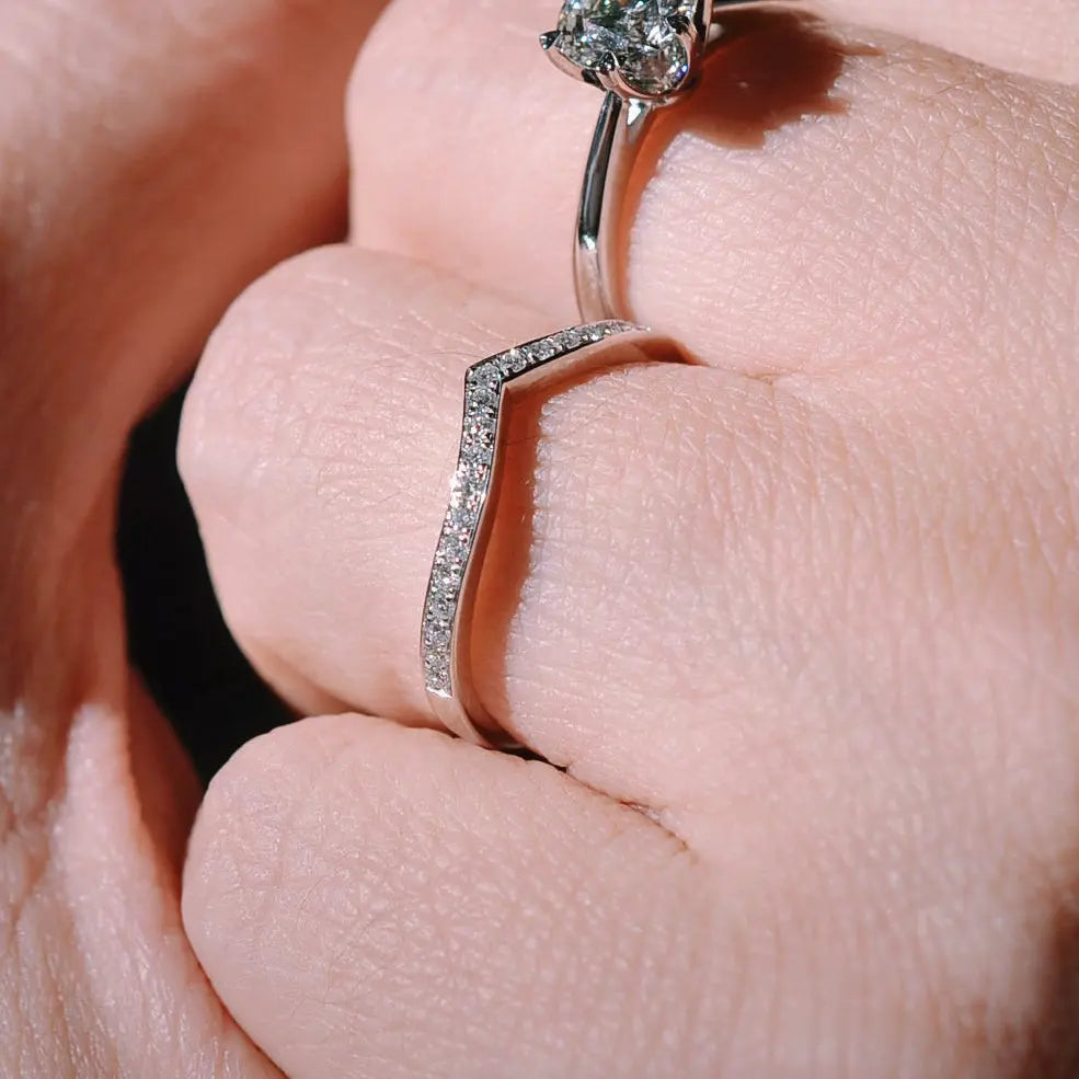 Alliance Clarte - Diamant de laboratoire - 0,18 carat - Rond - Or blanc 14K diamelys