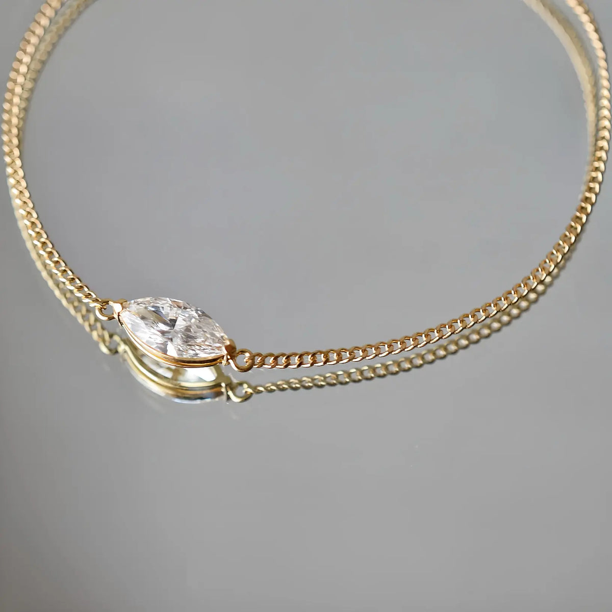 Bracelet Flair - Diamant de laboratoire - 1.01 carats - Marquise  - Or jaune 18K Diamelys