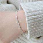 Bracelet tennis Gala 2 mm - Diamant de laboratoire - total 1,65 carats - Rond - Or blanc 18K diamelys