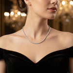 Collier Eclat Tennis - Diamant de laboratoire - Or blanc 18 carats diamelys