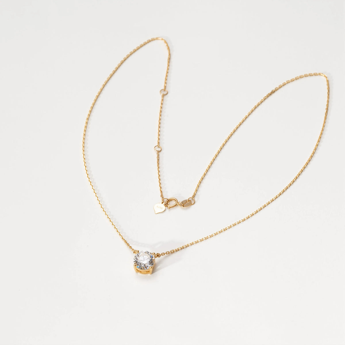 Collier Alya – Diamant de laboratoire -1 carat - Rond - Or jaune 18K diamelys