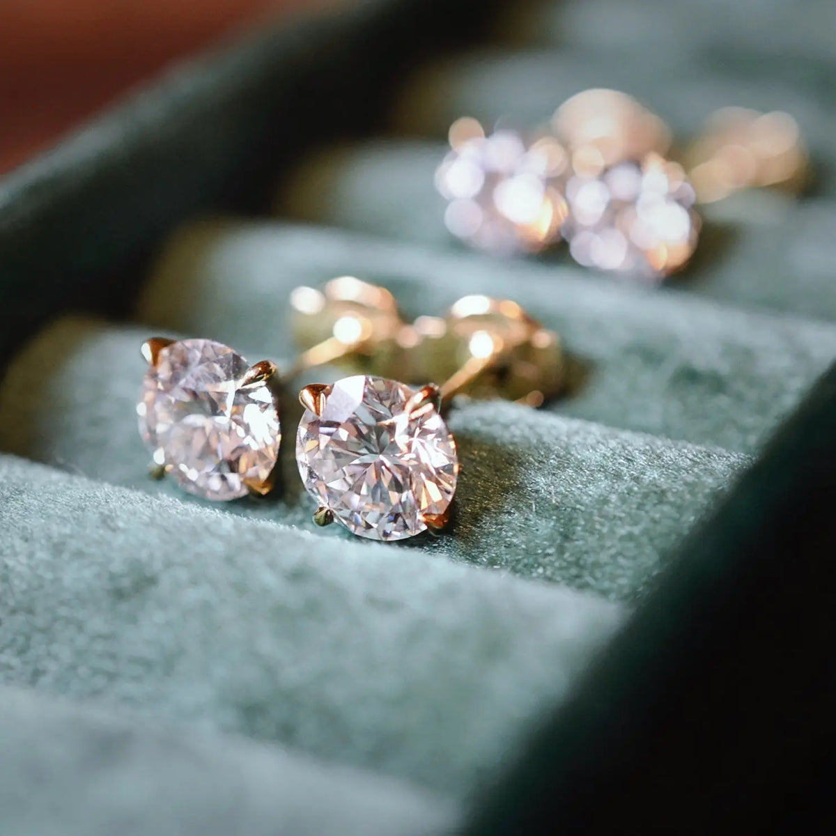 Boucles d’oreilles Alya – Diamant de laboratoire - 1,5 carats (2 X) -Rond - Or jaune 18K diamelys