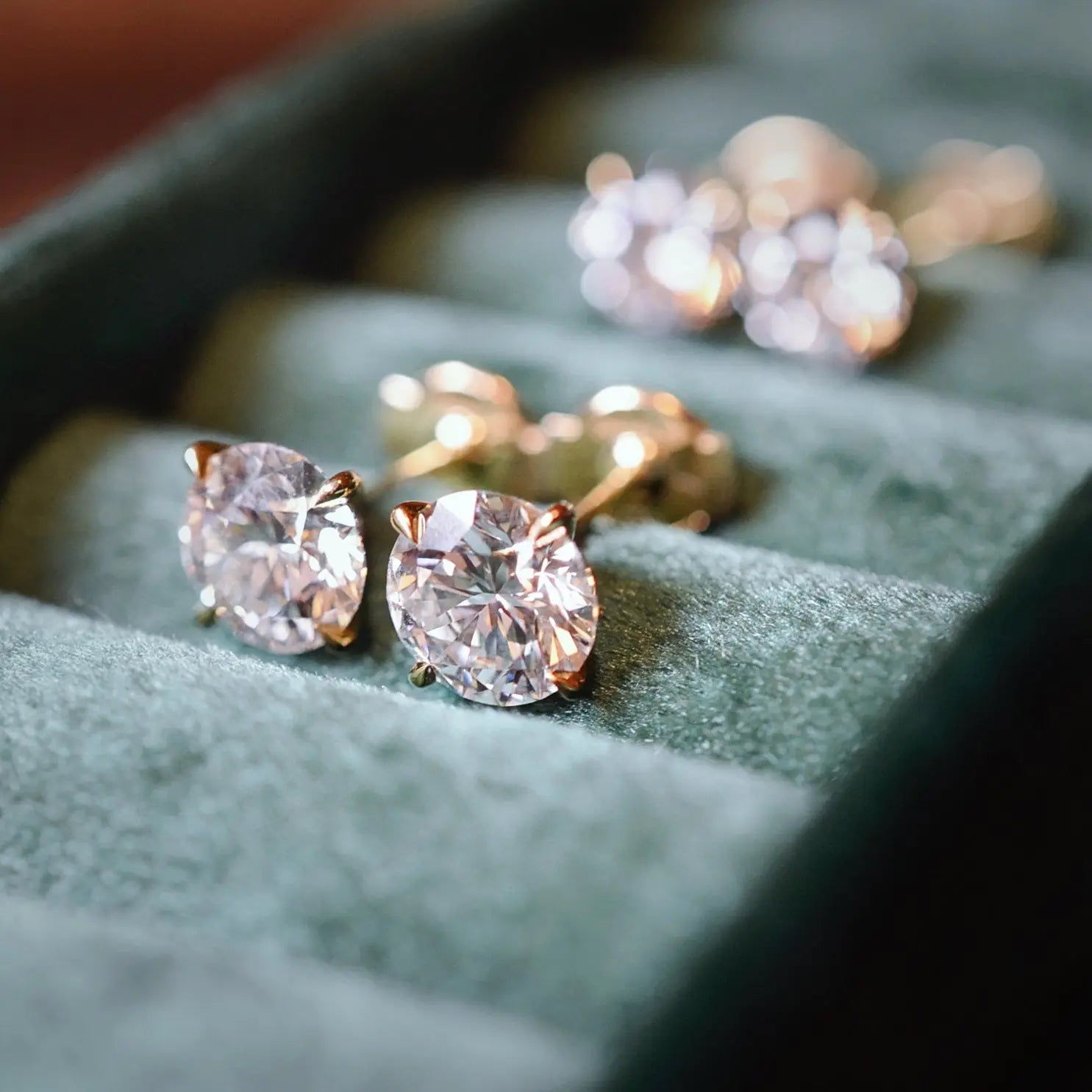 Boucles d’oreilles Alya – Diamant de laboratoire - 1,5 carats (2 X) -Rond - Or jaune 18K diamelys