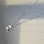 Collier Lune ll – Diamant de laboratoire - 2,1 carats - Émeraude - Or blanc 18K diamelys