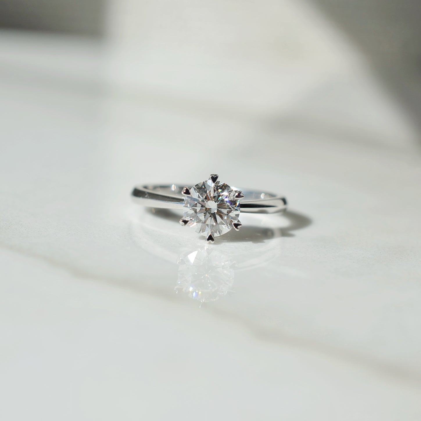 Pure Engagement Ring - Lab-Groomed Diamond